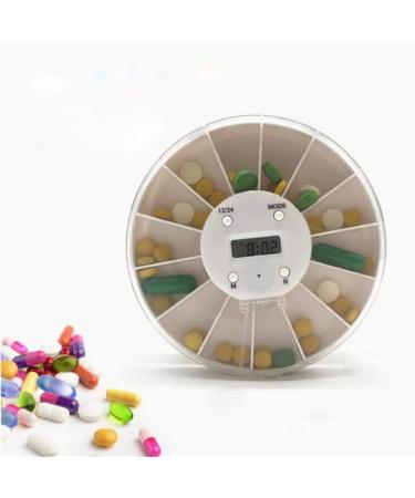 Songlela Electronic Pill Box Timer with 5 Timer Reminder Alarm and 7 Compartments Portable Essential Medication Time Display Reminder Case Organizer - Idea for Personal Care and Daily Use #3 - Buy Online on GoSupps.com