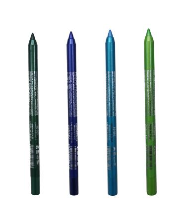 Eyeliner Pencil 4Pcs 4 Colors Smudge-proof Pearl Long Lasting Glitter Eye Liner 8.5g Waterproof Makeup Eyeliner Eyeshadow Pencil Style2 Style 2