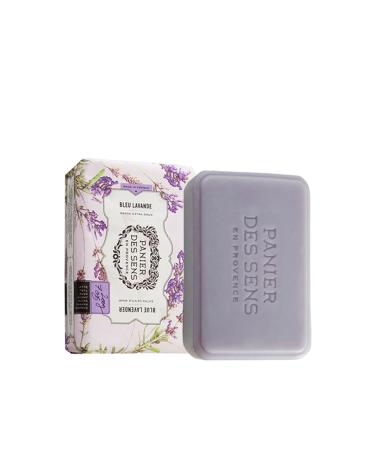 Panier des Sens Lavender Shea Butter Natural Bar Soap - Made in France - 95% Natural - 2 Bars x 7oz/200g - Blue Lavender Scent - Buy Online on GoSupps.com