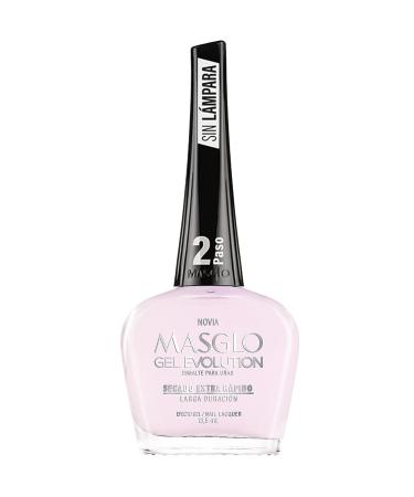 MASGLO GEL EVOLUTION Nail Polish Gel Effect Kit - 3 PCs, Base, Esmalte Novia, Brillo - Up to 12 Days Duration, No UV/LED Lamp Needed - 0.5 Fl. Oz. Pink - Buy Online on GoSupps.com