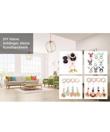 Buy 10 Natural Wood Baby Bite Rings | Smooth Teething Toys for Gums | Multi-Purpose Body Care - Buy Online on GoSupps.com