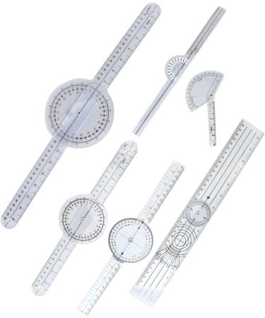 6PCS Medical Goniometer Set PVC Material Measure Recovery Progress Joint Goniometer for PT Home Use Students Compact & Convenient - Buy Online on GoSupps.com
