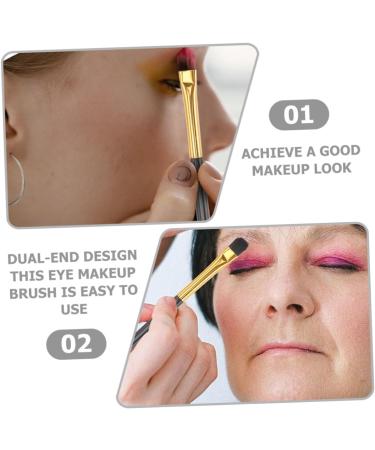 Healeved 20pcs Double Ended Eyeshadow Brush Eye Makeup Tool Makeup Eyeshadow Brush Small Eyeshadow Brush Eye Shadow Makeup Brush Makeup Brush for Women Eyeshadow Makeup Brush Eye Makeup Kit 12.50X0.50X0.50CM Golden - Buy Online on GoSupps.com
