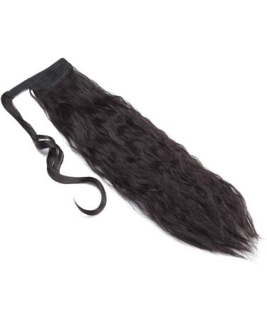 20 Curly Wrap Around Ponytail Hair Extension | Synthetic Magic Yaki Ponytail Natural Black - Buy Online on GoSupps.com