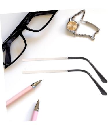 Replacement Glasses Legs - Self-Adhesive End Tips & Nose Pads for Sunglasses | Wofashpuret Black & Silver Frame Accessories - Buy Online on GoSupps.com