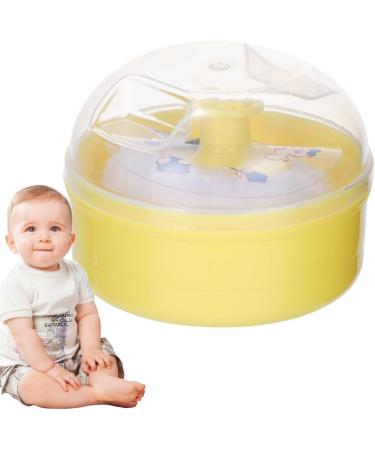 Applicateur de poudre pour le corps houppette de poudre | Bouff e de poudre pousseter pour tout-petits pour le corps - tui poudre pour le corps avec houppette pour poudre libre fond Jaune - Buy Online on GoSupps.com