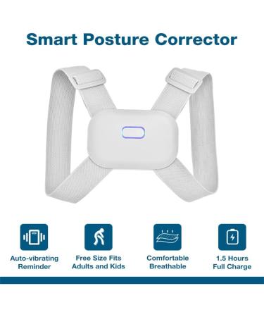 ZUIAI Adjustable Smart Intelligent Posture Corrector Vibration Back Brace Trainer Care(M) Medium As Shown - Buy Online on GoSupps.com
