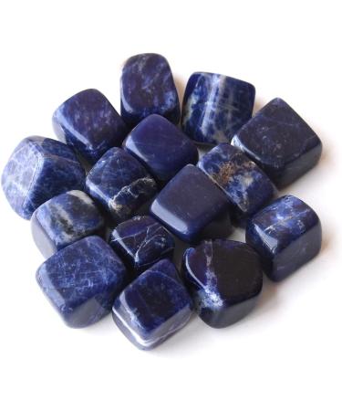 Real Healing Crystals India: Beginner's Guide to Healing Stones - 10 Sodalite Tumbled Crystals for Witchcraft - Buy Online on GoSupps.com