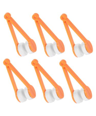 Hemoton 6pcs Glasses Cleaning Cloth Portable Eyeglass Brush Eyeglasses Scratch Remover Eyeglasses Cleaner Spectacle Cleaning Tool Mini Glasses Brush Eyewear Clip Brush Eyeglasses Wiper Abs