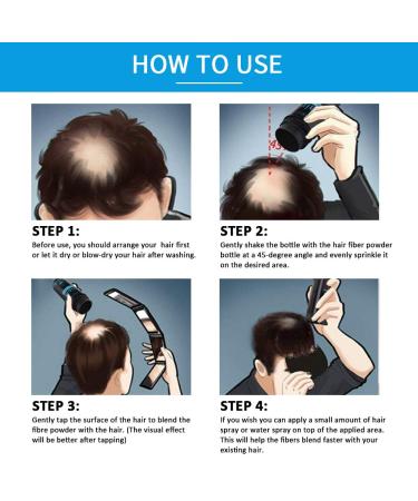 Thinning Hair Concealer: Natural Formula for Fuller, Thicker Hair in 15 Seconds - Black - Men & Women - Buy Online on GoSupps.com