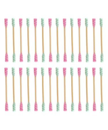 1000pcs Spiral Cotton Stick Cotton Swabs Cleaning Swabs