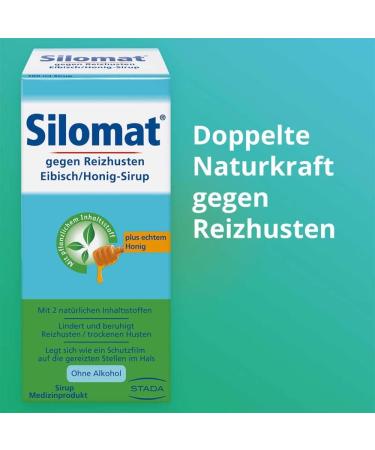 Buy Silomat Eibisch Honey Syrup - Natural Cough Relief for Kids & Adults - 100ml - Soothing Dry & Irritable Cough - Buy Online on GoSupps.com
