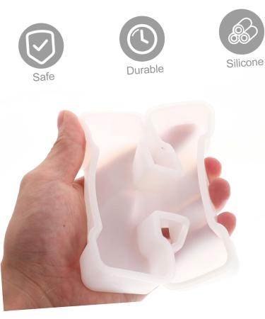 STOBOK Reliable Material Crafts Diy Mould Silicone Mold Design Durable Shape Decorative Resin Making White 10.8X9.5cm - Buy Online on GoSupps.com