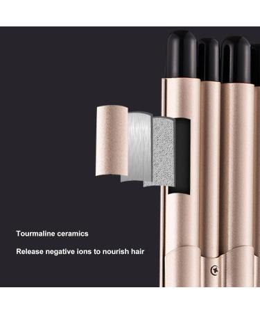 5 Barrel Curling Iron Wand | Digital Display Hair Crimper | 15 Temp Settings for Long Lasting Waves | Durable ABS & Aluminum - Buy Online on GoSupps.com
