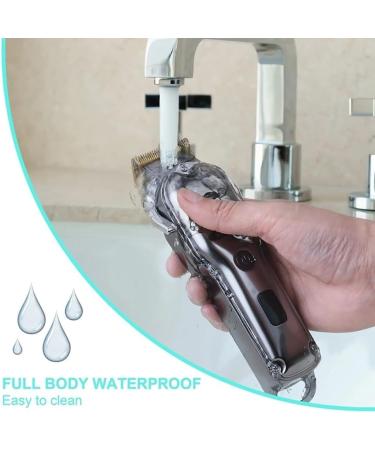 Professional Waterproof Hair Clippers for Men | Cordless Barber Hair Cutting Kit with 8 Guide Combs - Buy Online on GoSupps.com