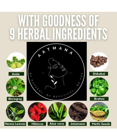 AATMANA Herbal Blonde Henna Hair Color - 9 Herb Infused Natural Hair Dye 100g - Buy Online on GoSupps.com