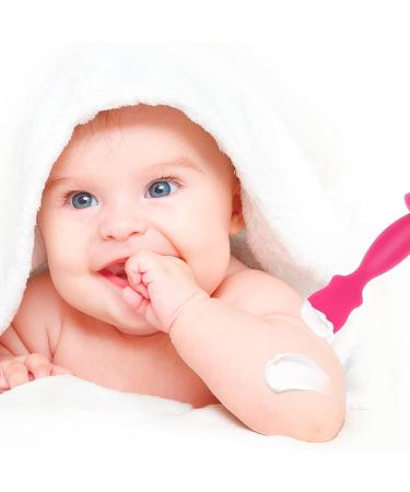 Leewoth 8 Pcs Baby Diaper Cream Spatula Set - Soft Silicone Rash Cream Applicators for Newborns - Buy Online on GoSupps.com