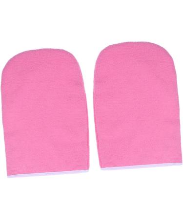 Beaupretty 2 Pairs Hand Treatment Mitts Hand Spa Cover Paraffin Wax Gloves Bath Treatment Mitt Insulated Gloves Cotton Gloves Pink Thicken - Buy Online on GoSupps.com