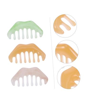 Fomiyes 15-Piece Trigger Point Massage Comb Set - Stone Head Scalp Massager & Hair Curling Tool for Men | Gua Sha & Terahertz Resin - Buy Online on GoSupps.com