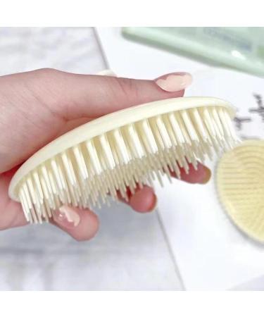 Portable Massage Shampoo Brush - Handheld Hair Growth Massager | Easy Scalp Peeling Device Made from Wheat Straw | Perfect for Wet & Dry Use - Buy Online on GoSupps.com