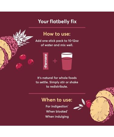 Farmana Debloating and Daily Digestion Drink Mix Anti-Bloating and Gut Health Supplement with Digestive Enzymes Prebiotics and Organic Superfoods Detox and Debloat - Pineapple Ginger Flavor - Buy Online on GoSupps.com