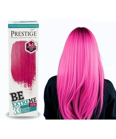 Rosa Impex Semi-permanent hair dye balm 33 Candy Pink BeEXTREME 100% Ammonia Free Paraben Free PPD Balzam ottenochny besulfatny dlya volos 33 Konfetno-rozovova y
