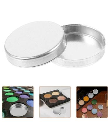 30pcs Empty Round Metal Tin Palette Pans - Makeup Organizer for Eyeshadow Blush & Lipstick | Ideal Small Round Paint Tray for Cosmetics - Buy Online on GoSupps.com