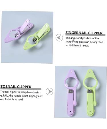 FOMIYES 1pc Nail Clippers Nail Scissors Nail Cutters Fingernails Clippers Trimmers for Men Nail Clipper with Magnifier Nail Shears Pet Nail Clipper Baby Japan Stainless Steel Purple 15*4.5*1.6cm Purple - Buy Online on GoSupps.com