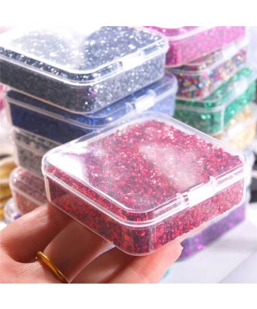 DIY Manicure Sparkly Irregular Mirror Nail Foils Luxury Nail Sequins Nail Glitter Flakes(rose red) - Buy Online on GoSupps.com