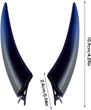 Devil Horns Hair Clips | Devil Horns Costume | Halloween Cosplay Costume Headwear Accessories Gothic Devil Horns Hairpin Gothic Scary Horns Cosplay Purple - Buy Online on GoSupps.com