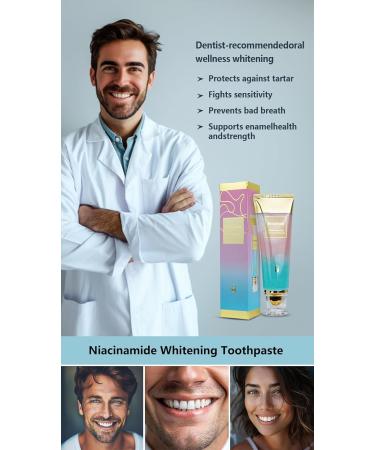 BodyAccel Nicotinamide Dazzle White Toothpaste | Intensive Whitening Fresh Breath Stain Removal & Complete Care - Natural Toothpaste for Healthy Teeth - Buy Online on GoSupps.com