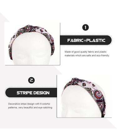 Solustre 10 Pack Floral Hair Bands for Toddlers & Women - Fabric Knot Headbands Trendy Accessories - Buy Online on GoSupps.com