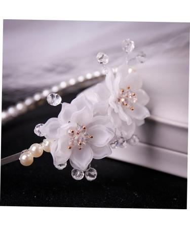 PLAFOPE Pearl Flower Headband Wedding Decor Pearl Headband Decorative Flower Headband Flower Head Band Wedding Hair Accessory Headband Ornament Head Band for Bride Exquisite Hair Band - Buy Online on GoSupps.com