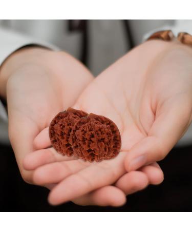 Healeeved 4-Piece Walnut Fitness Handball Set - Chinese Handmade Massage Balls for Hand Training & Muscle Relief - Buy Online on GoSupps.com