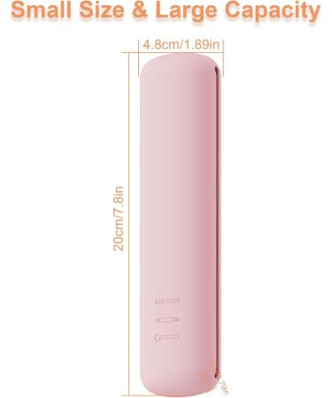 FERYES Magnetic Makeup Brush Holder - Portable Silicone Organizer for Travel | Soft Pink Cosmetic Storage - Buy Online on GoSupps.com