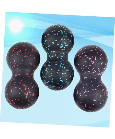 Besportble 3-St Rolling Peanut Massage Balls - Spiky Yoga Rollers for Foot & Neck Physiotherapy | International Shipping - Buy Online on GoSupps.com