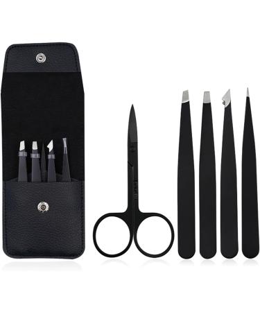 Professional Precision Tweezers Set for Eyebrows Face Hair & Ingrown Hair Removal - 4-Part Tool Kit for Women - Buy Online on GoSupps.com