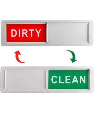 Elinrat Cleaning Dishes Dirt Sign Magnet Magnetic Dishwasher Display for Crockery and Laundry Scratch-Resistant Sign "Clean Or Dirty" for Home and Restaurant White - Buy Online on GoSupps.com
