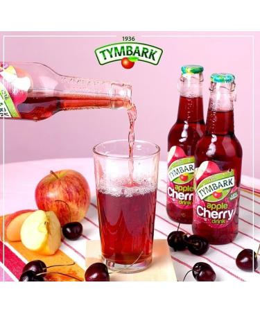 Original Polish Tymbark Drinking Juice | 250ml | The Fruity Refreshment from Poland | Less Sugar Juicy Refreshing Fruit Drink | Perfect For a Meal - Pack of 12 (Cherry Apple Drink) - Buy Online on GoSupps.com