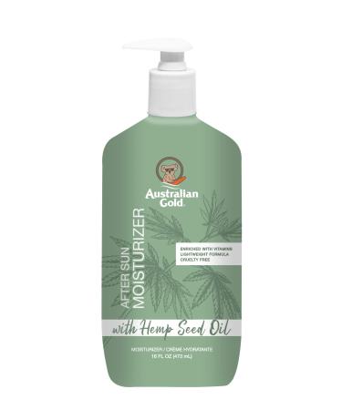 Australian Gold Australian Gold After Sun Moisturizer With Hemp Seed Oil, 16 Ounce Enriched With Vitamins A, E, and C Lightweight Formula That Dries Quickly No Dyes, Paba, or Alcohol, 16 Ounce - Buy Online on GoSupps.com