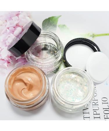 6x30ml Refillable Glass Cosmetic Containers | Empty Travel Pots for Creams Lotions & Powders - Buy Online on GoSupps.com