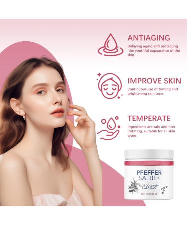KARLOR Pepper Ointment Plus 100g Face Cream Pepper Ointment Day Cream Pepper Ointment With Plus Collagen Argan Oil Anti Wrinkle Rich Ointment Anti Aging Cream Moisturizing Smooth Skin - Buy Online on GoSupps.com