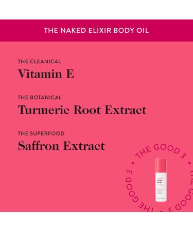 Good Clean Goop The Naked Elixir Body Oil | Hydrating Body Oil with Vitamin E Turmeric & Saffron | Vegan & Cruelty-Free | 3.4 Fl oz - International Shipping Available - Buy Online on GoSupps.com