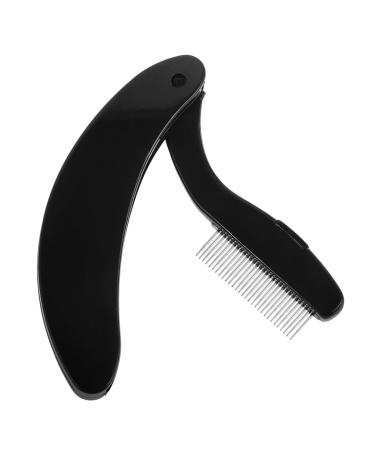 PATKAW Eyelash Comb Eyelash Shaper Foldable Eyebrow Brush Eyebrow Eyelash Makeup Grooming Tool for Women Girls Cosmetic Travel Black