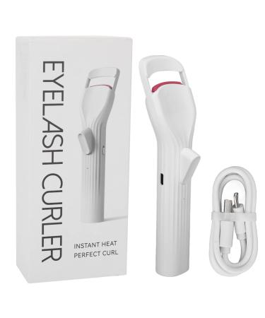 Rechargeable Heated Eyelash Curler Women Eyelash Curler with Soft Silicone Pad Electric Eyelash Curler Long Lasting Portable Heated Eyelash Curler for Women
