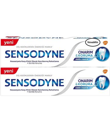 Sensodyne Repair & Protect 75mL with Novamin (Pack of 2) - Canadian Formula - Buy Online on GoSupps.com