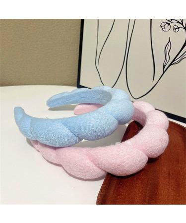 Spa Headband & Wrist Towel Set for Women - Pink Terry Cloth Skincare Accessories - Buy Online on GoSupps.com