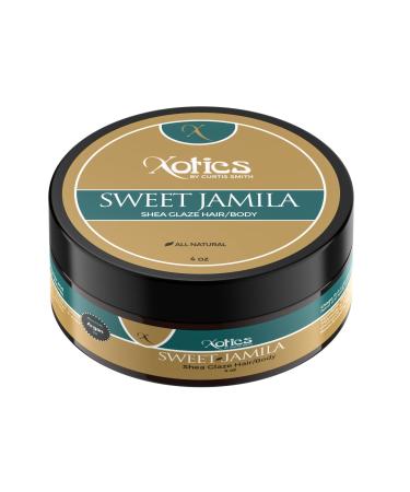 Xotics by Curtis Smith   Sweet Jamila Hair & Body Shea Glaze   4 oz   Professionally Formulated Shea Butter & Essential Oil Fusion   Nourish  Protect & Support Healthy Hair and Skin 4 Ounce (Pack of 1)