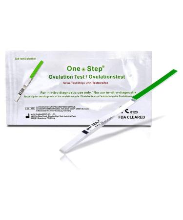 10 x One Step Ovulation Strips 20miu/ml Test Kit Sensitive Fertility Predictor Testing Sticks (Wide Width)