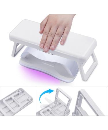 Nail Arm Rest Hand Cushion PU Leather Nail Cushion Foldable Nail Armrest Cushion For Beauty Salons And Home Manicure Foldable Nail Hand Cushion Nail Arm Rest Pu Leather Nail Hand Rest For Home Use Pink - Buy Online on GoSupps.com